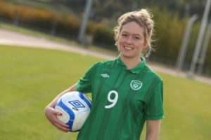 Emma Hansberry from Sligo is playing with the U19 Ireland Soccer Team in the European Qualifiers in Serbia. 