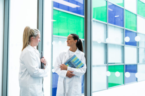Women in a lab