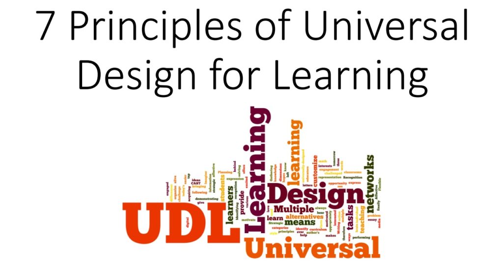 seven principles of UDL